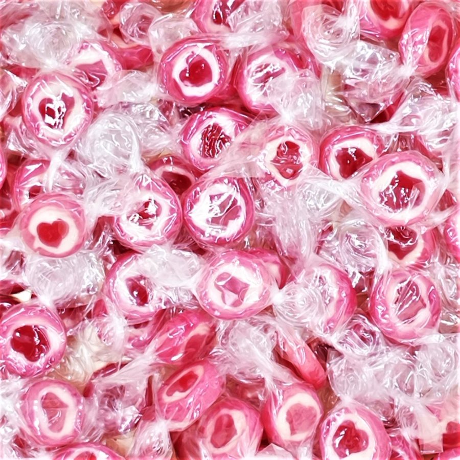 Hartkaramellen-Bonbons mit Herz von Drop Shop Schwandtner